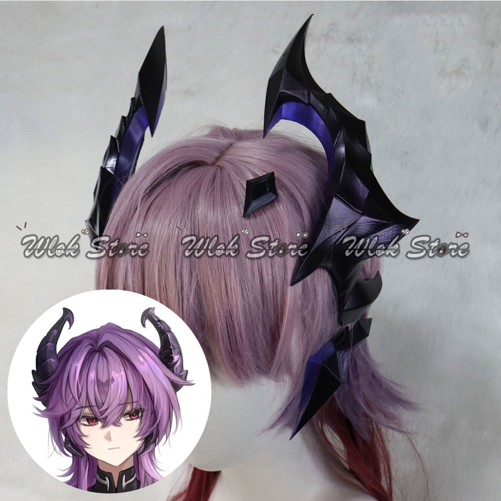 Anime Cosplay Ladies - アニメゲーム原神インパクトデュリンコスプレ帽子 PLA 角小道具男性女性ハロウィンパーティーカーニバルロールプレイアクセサリー