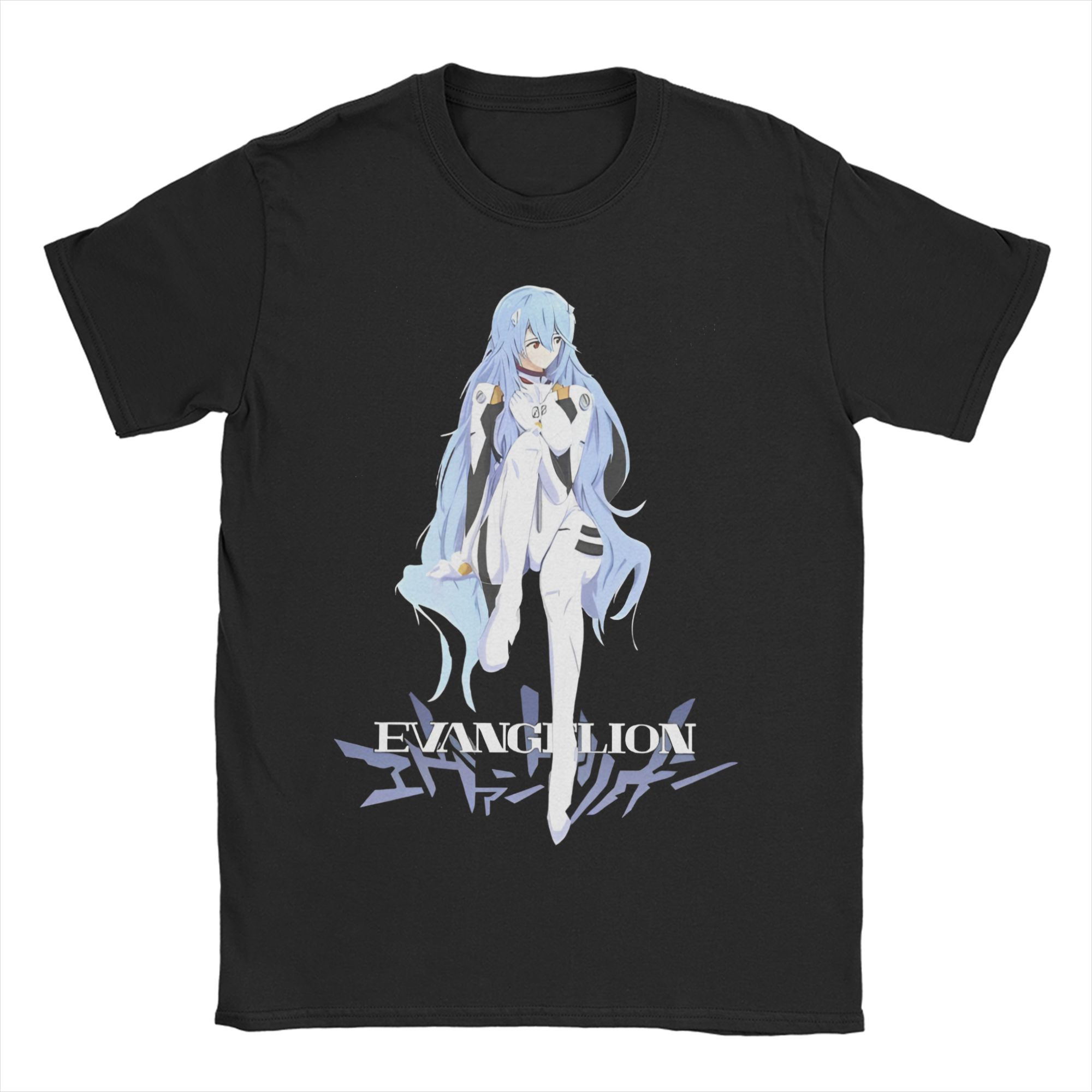Anime Cosplay Idea - エヴァ・レイ・アヤナミ メンズ レディース Tシャツ アニメ 漫画