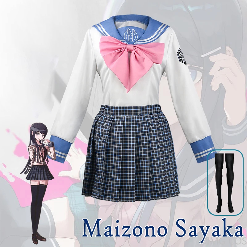 Anime Cosplay Ladies - 舞園さやかコスプレ衣装アニメスーパーダンガンロンパ女性制服ハロウィン用