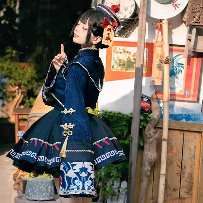 ロリータ中国風の甘いドレスかわいいアニメゾンビガールコスプレ - Anime Cosplay Ladies のレビューと価格