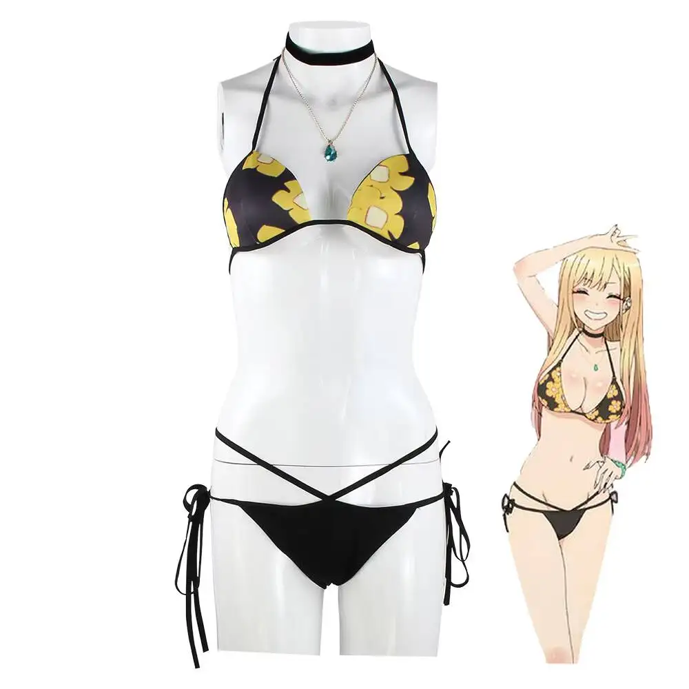 アニメ私のドレスアップダーリン北川マリンビキニコスプレ衣装水 - Kitagawa Anime Cosplay のレビューと価格