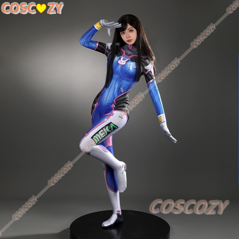 女性用DVAコスプレ衣装、シューティングゲームキャラクター、 - Anime Cosplay Jumpsuit のレビューと価格