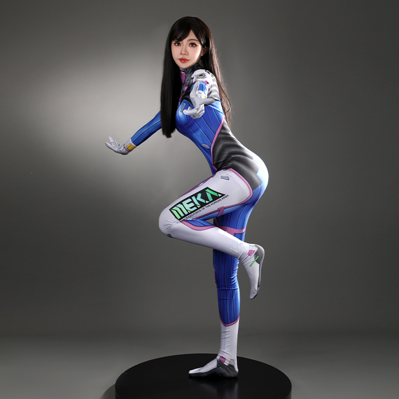 女性用DVAコスプレ衣装、シューティングゲームキャラクター、 - Anime Cosplay Jumpsuit のレビューと価格