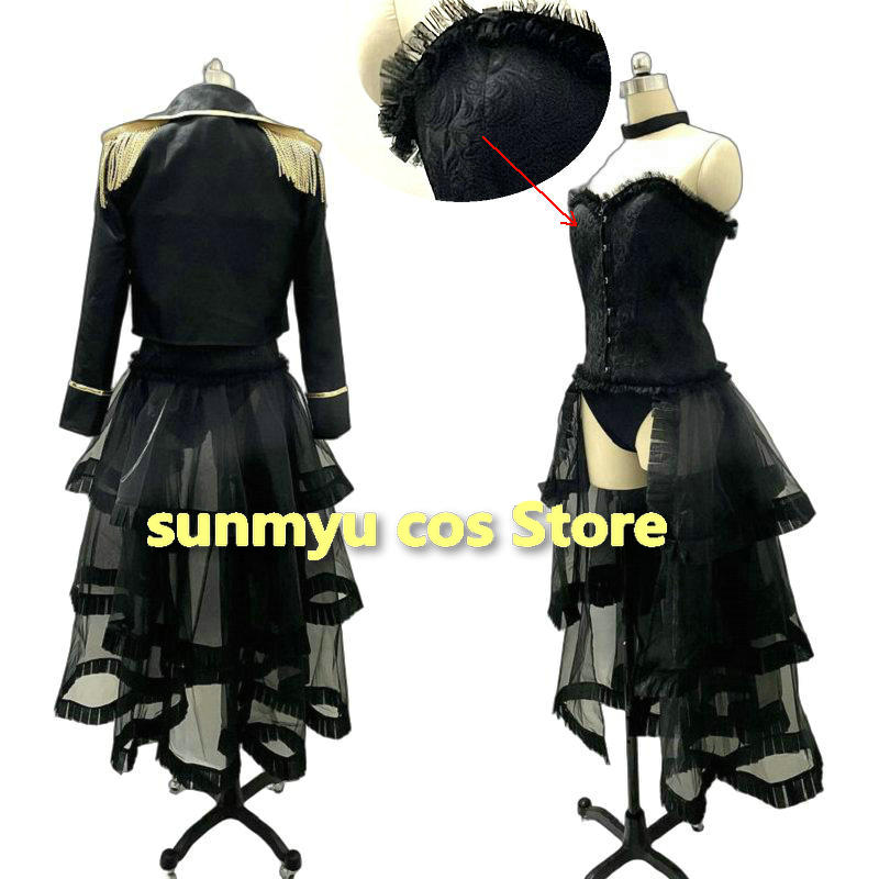 私のドレスアップダーリン北川マリンコスプレ衣装黒軍服帽子手袋 - Kitagawa Anime Cosplay のレビューと価格