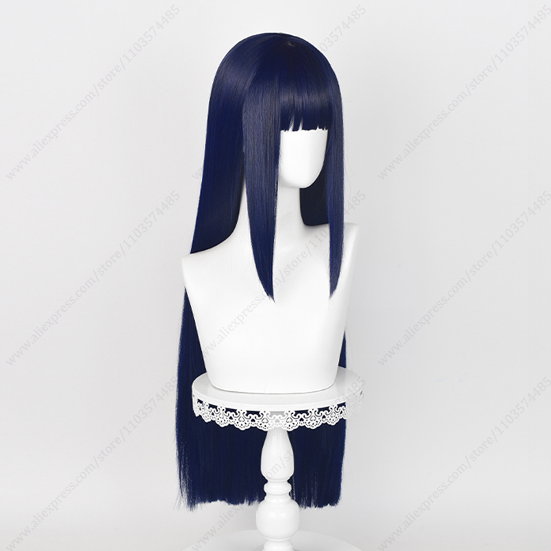 日向ひなた コスプレウィッグ ブルーブラック 女性用ヘア ア - Anime Cosplay Blue Hair のレビューと価格