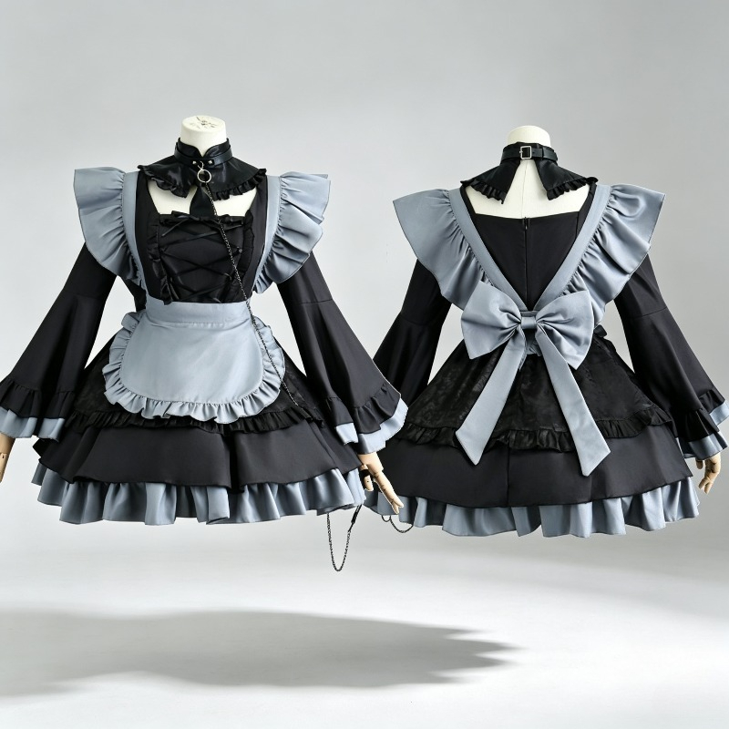 北川マリン ドレスアップダーリン コスプレ衣装 メイド服 黒 - Kitagawa Anime Cosplay のレビューと価格